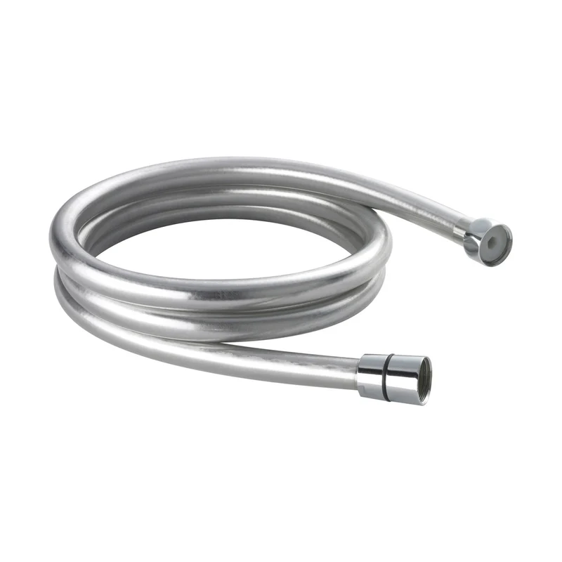 Nuie Shower Parts Smooth Silver Shower Flex Contemporary Chrome ABS,plastic