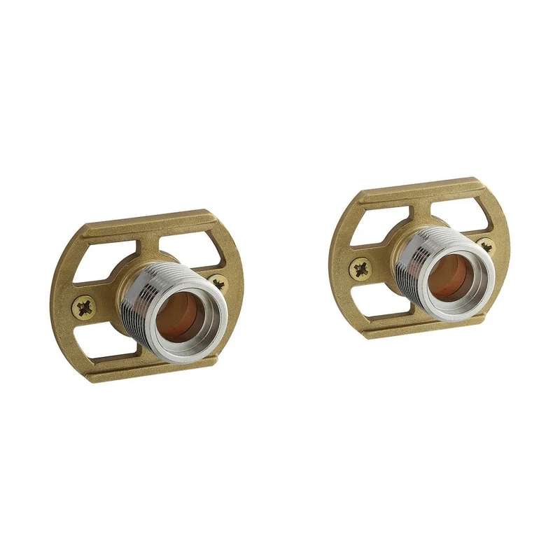 Nuie Fast-fit Bracket For Bar Thermostats Contemporary Chrome Brass 48x50x50mm