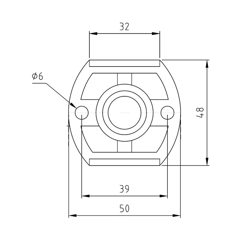 Nuie Fast-fit Bracket For Bar Thermostats Contemporary Chrome Brass 48x50x50mm