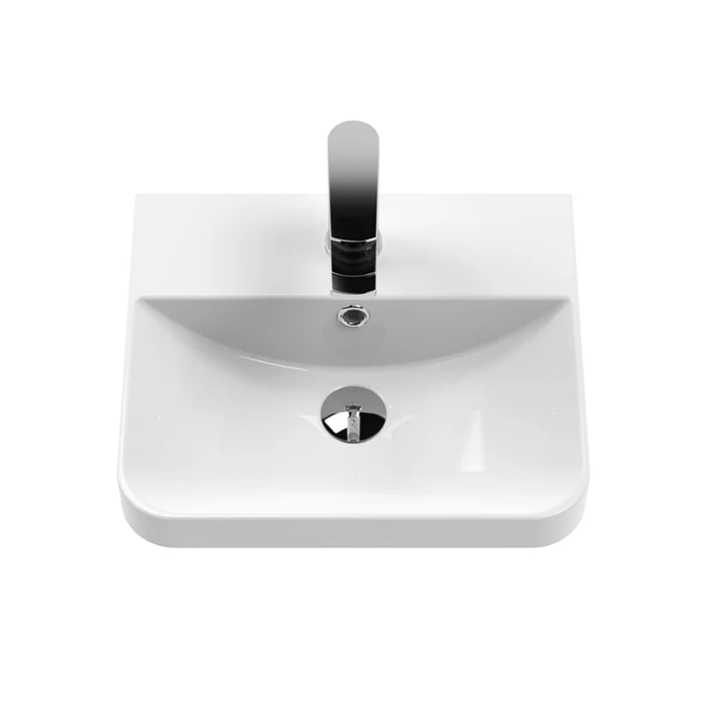 Capri 400mm Floor Standing 1 Door Unit & Basin - Gloss White