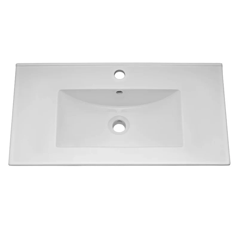 Lomond 1000mm Floor Standing Vanity Unit & Minimalist Basin - Gloss White