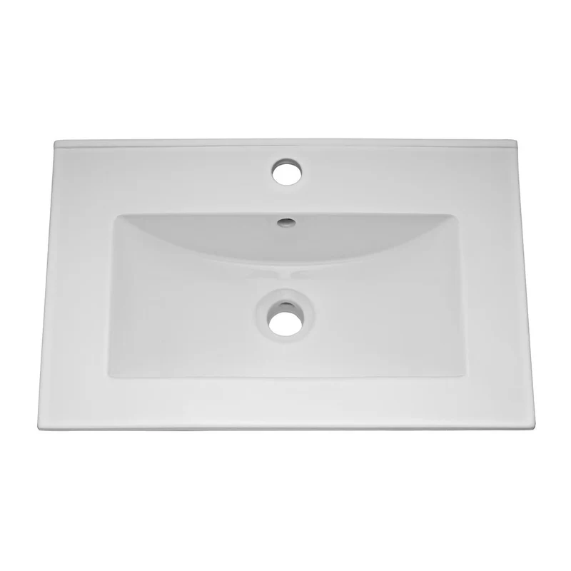 Lomond 500mm Floor Standing Vanity Unit & Minimalist Basin - Gloss White