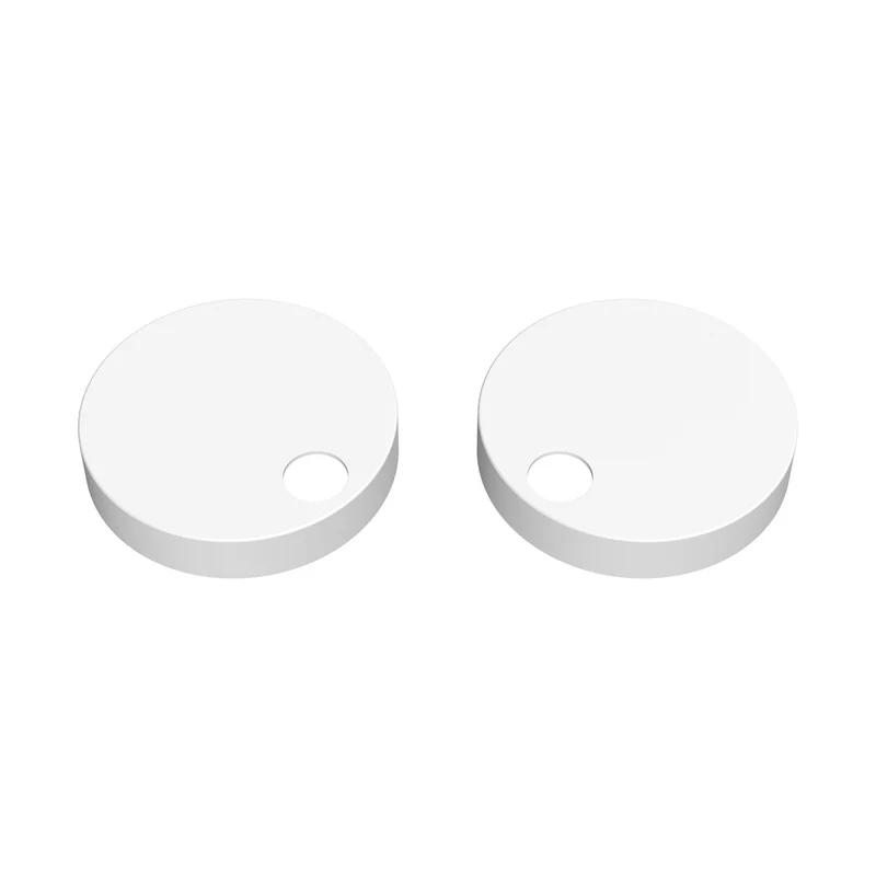 Nuie Toilet Accessories Matt White Toilet Seat Cover Caps Contemporary Stainless Steel 70x70x99mm - TSC102