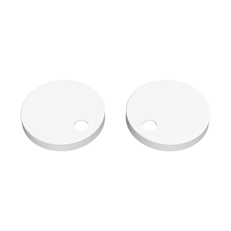 Nuie Toilet Accessories Matt White Toilet Seat Cover Caps Contemporary Stainless Steel 70x70x99mm - TSC101