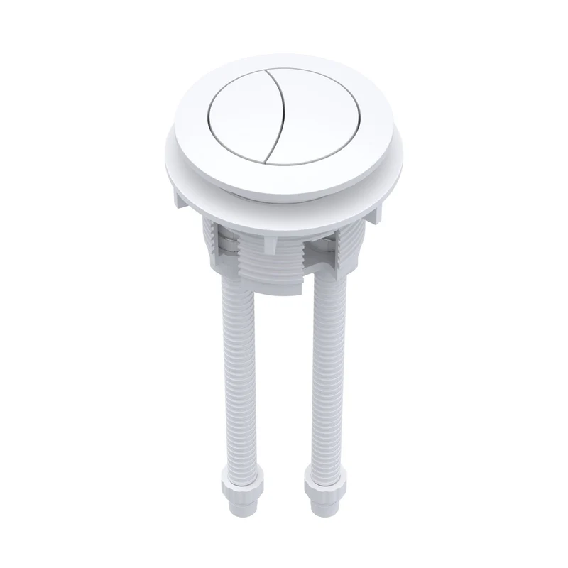 Nuie Toilet Accessories Matt White Cistern Push Button Contemporary ABS 160x45x45mm