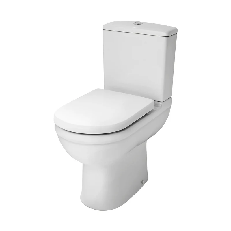 Nuie Ivo Comfort Height Pan & Cistern Contemporary White Vitreous China 850x350x640mm