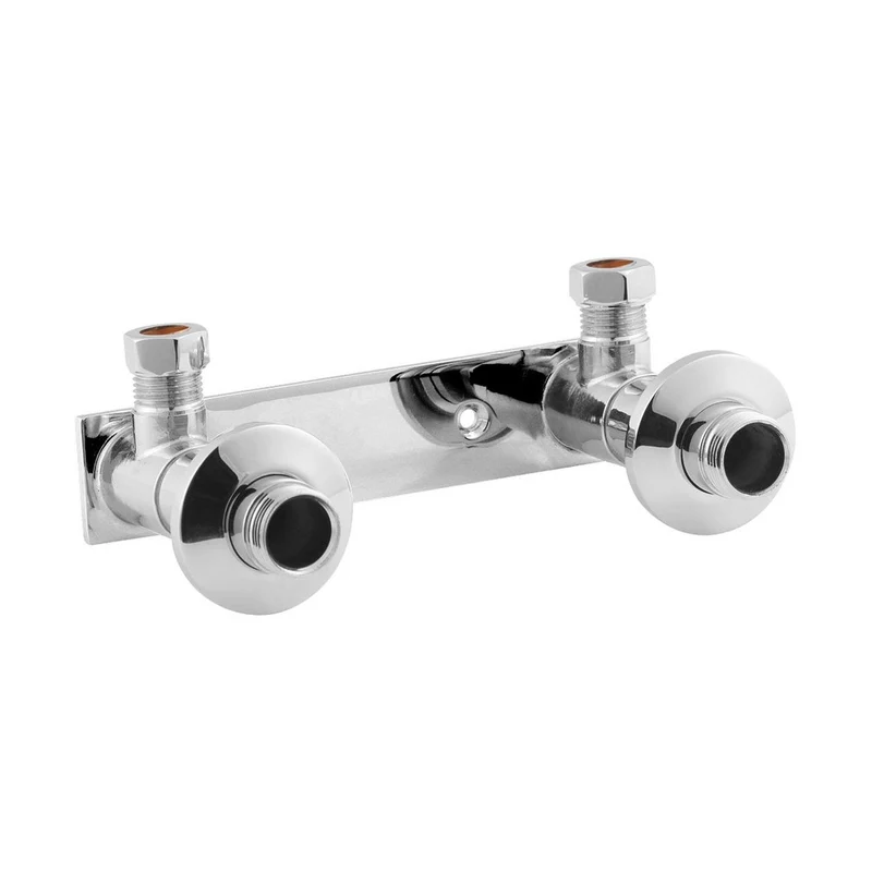 Nuie Fast-fit Bracket For Bar Thermostats Contemporary Chrome Brass 105x190x60mm