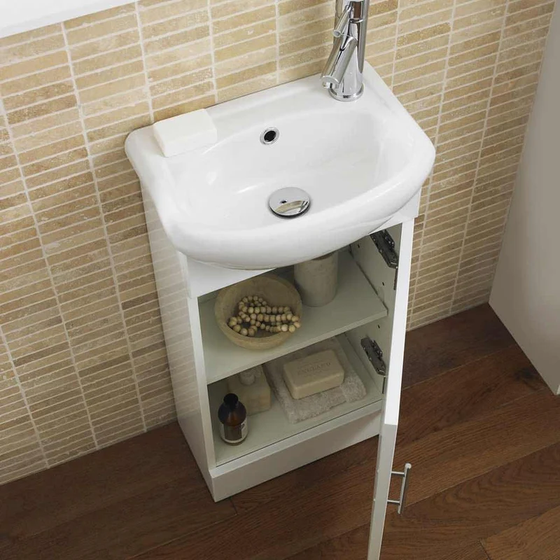 Layla 903mm Furniture Pack With Basin, Back To Wall Toilet & Cistern - Gloss White