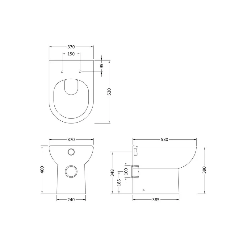 Layla 1033mm Furniture Pack With Basin, Back To Wall Toilet & Cistern - Gloss White
