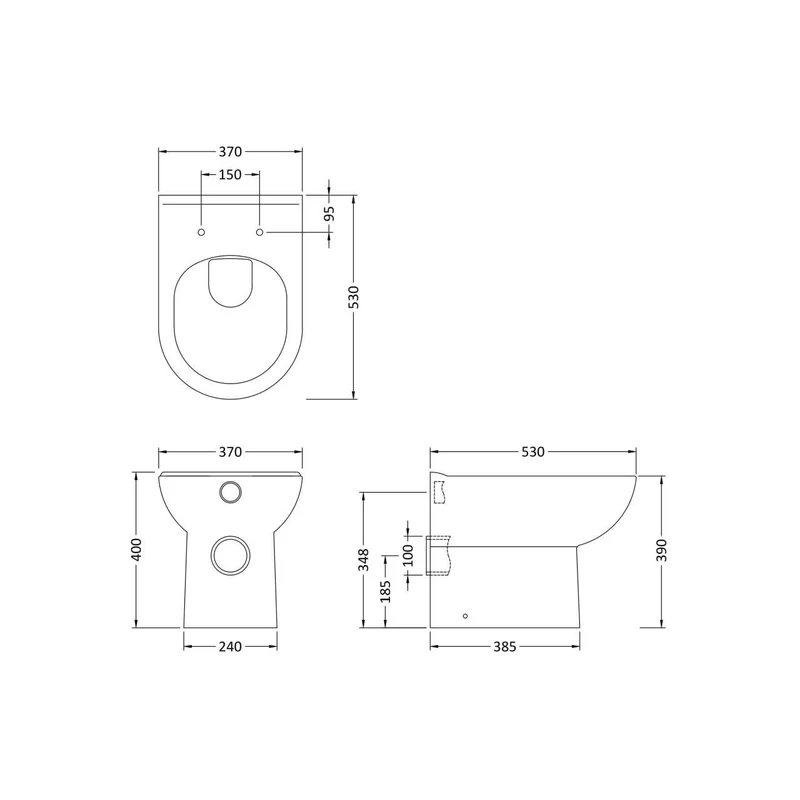 Layla 1015mm Furniture Pack With Basin, Back To Wall Toilet & Cistern - Gloss White