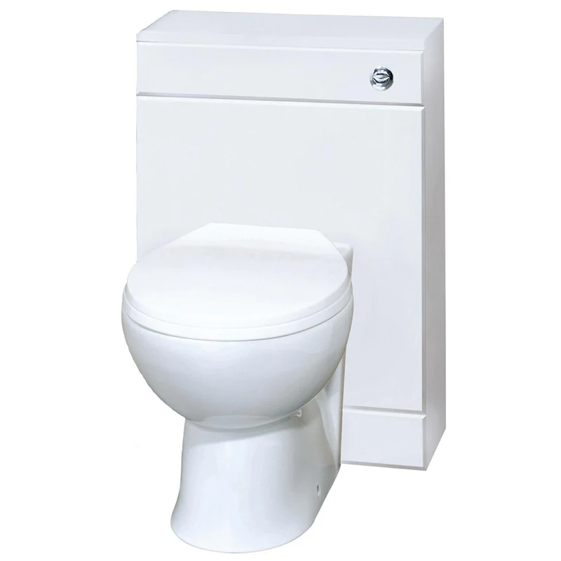 Layla 500mm Slimline Toilet Unit With Concealed Cistern - Gloss White