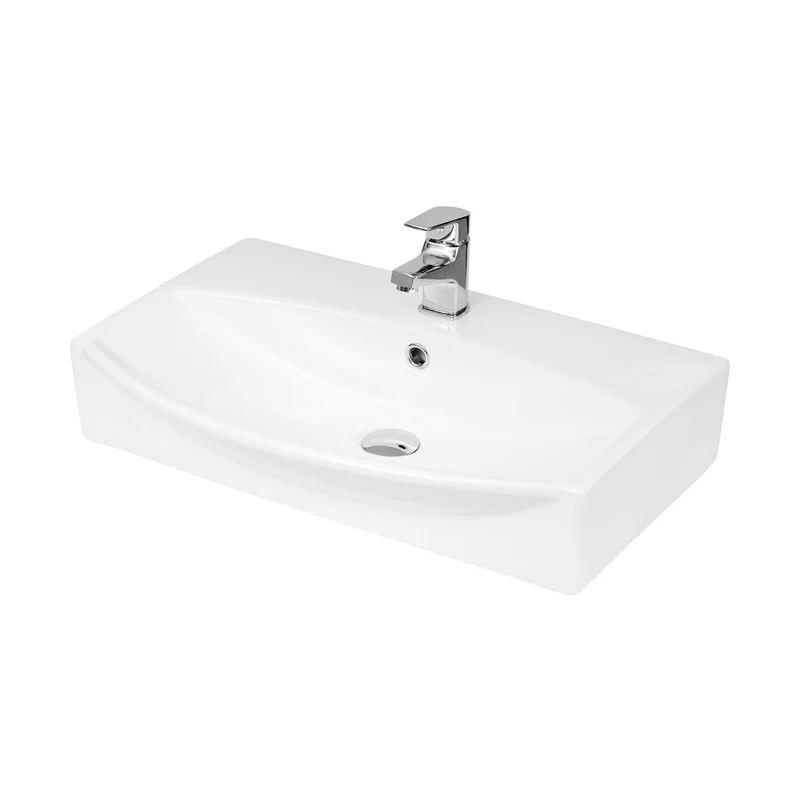 Nuie Wall Hung Basins Wall Hung Vessel Contemporary White Vitreous China 150x600x400mm