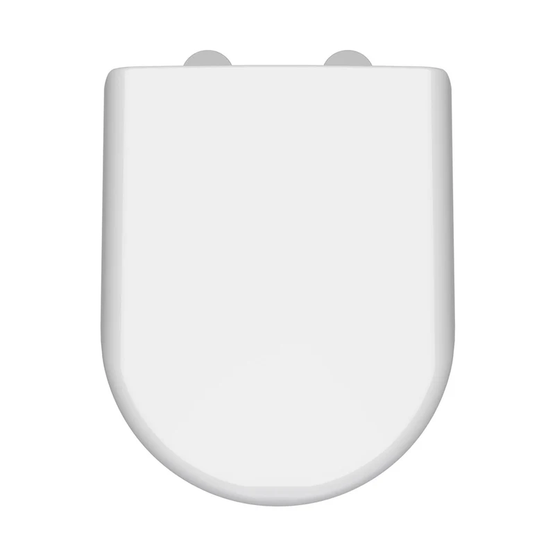 Nuie Luxury Soft Close Toilet Seat Contemporary White Polypropylene,urea 48x366x453mm
