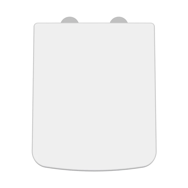 Nuie Soft Close Toilet Seat Contemporary White Stainless Steel Nylon,urea 53x358x435mm