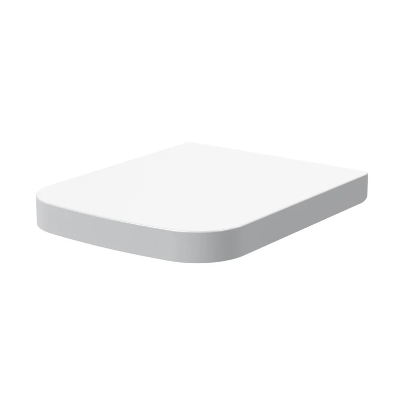 Nuie Square Wrapover Seat Contemporary White Polypropylene,stainless Steel Nylon 45x350x440mm