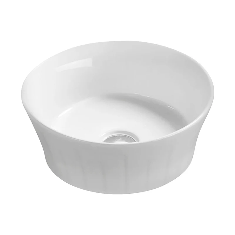 Nuie Vessels Round Vessel Contemporary White Vitreous China 140x360x360mm
