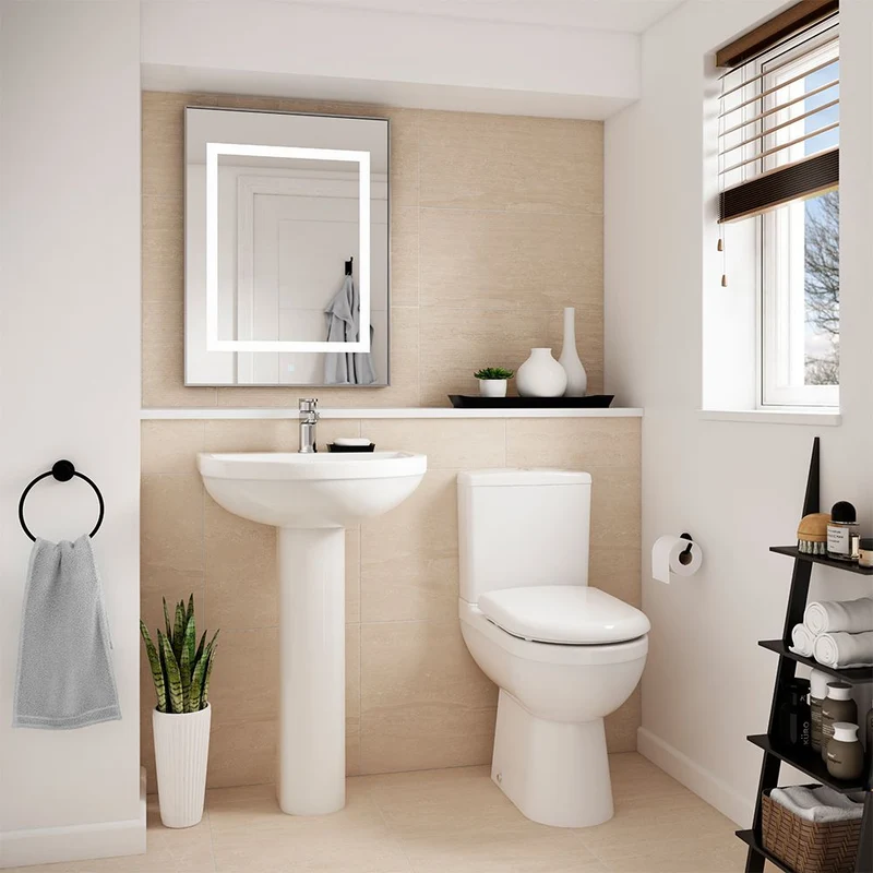 Jenson Comfort Height Close Coupled Toilet & Soft Close Seat