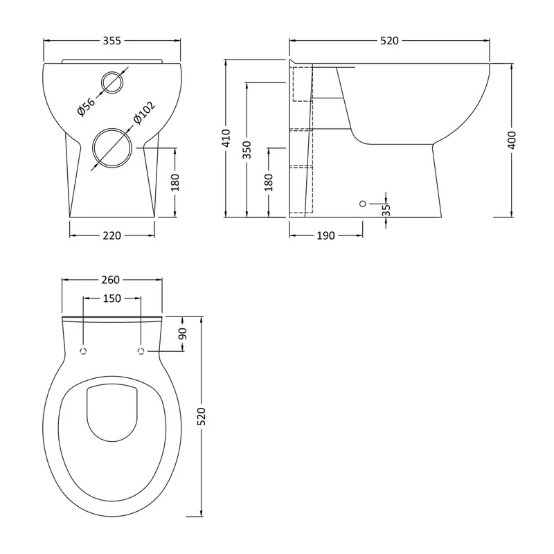 Layla Back To Wall Toilet & Soft Close Seat