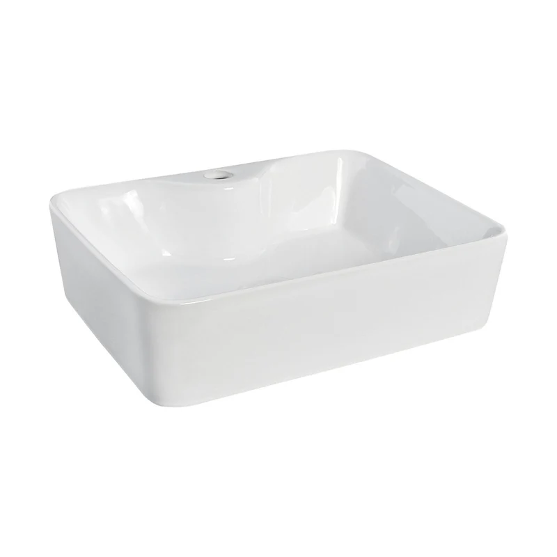 Nuie Vessels Rectangular Vessel Contemporary White Vitreous China 135x485x374mm