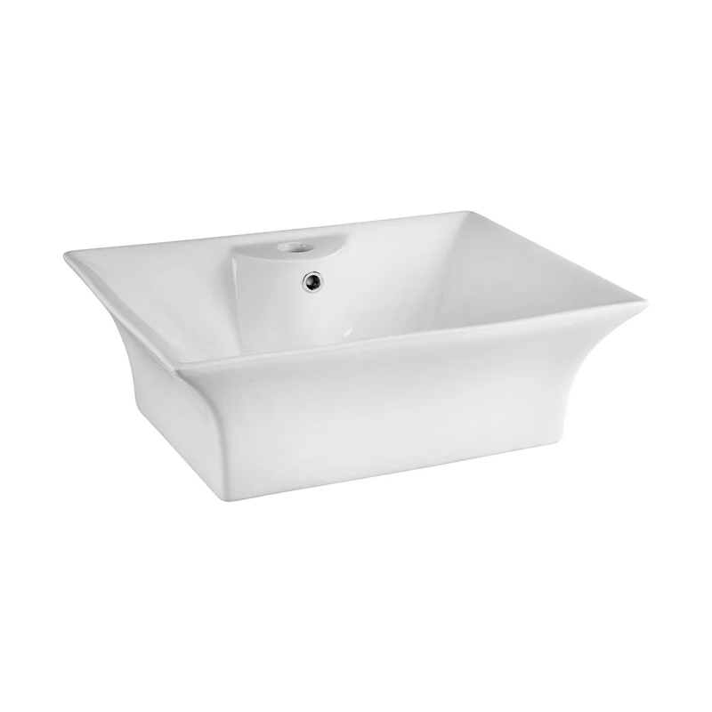 Nuie Vessels Rectangular Vessel Contemporary White Vitreous China 191x496x411mm