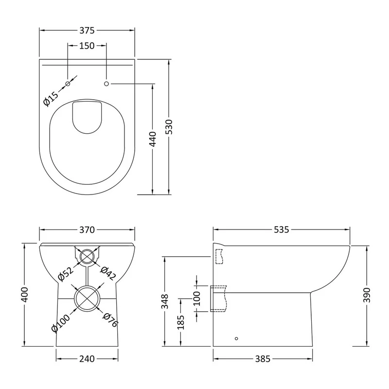 Marina Back To Wall Toilet & Soft Close Seat