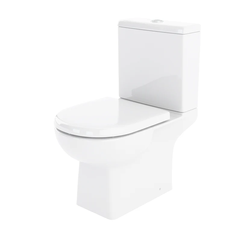 Marina Square Close Coupled Toilet & Soft Close Seat