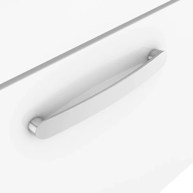 Cape 800mm Wall Hung Single Drawer Vanity Unit & Minimalist Basin - Gloss White