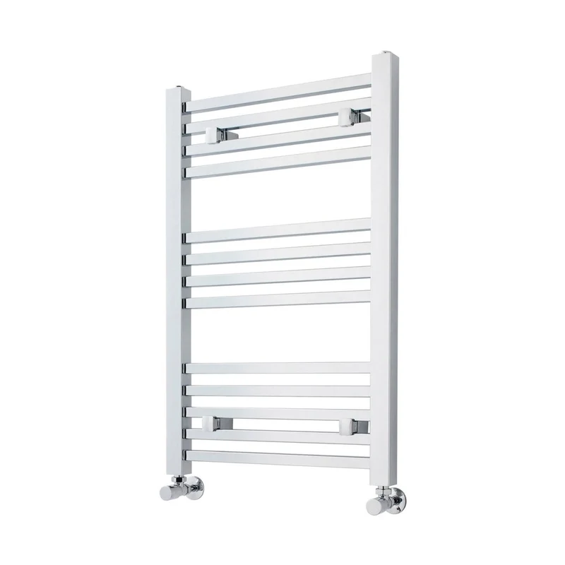 Nuie Square Ladder Rail Contemporary Chrome Steel 800x500x40mm