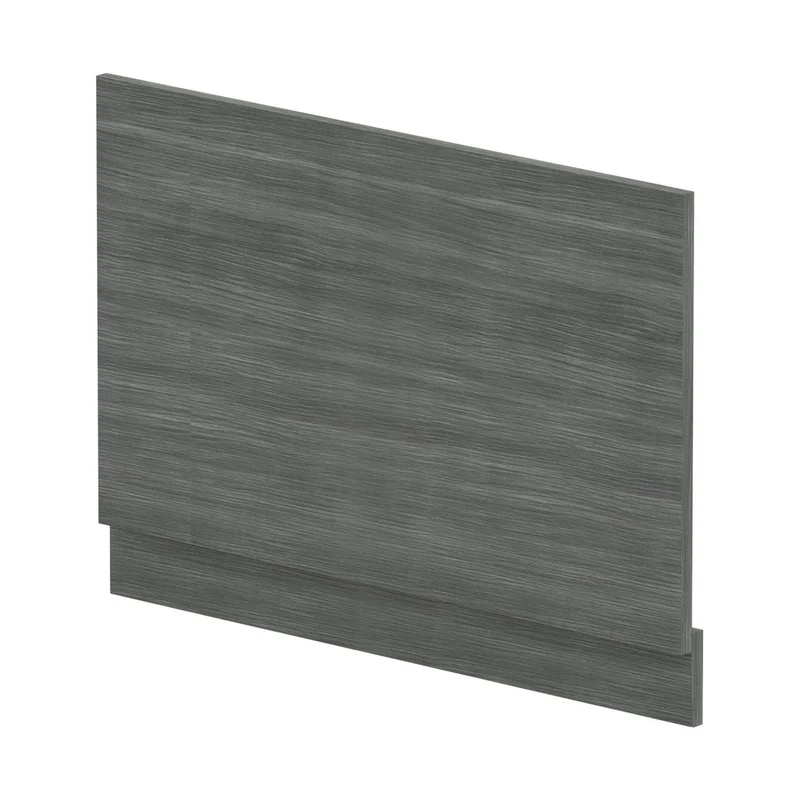 Nuie Bath Panels Straight End Panel & Plinth (800mm) Contemporary Anthracite Woodgrain MFC Textured Woodgrain 560x780x36mm