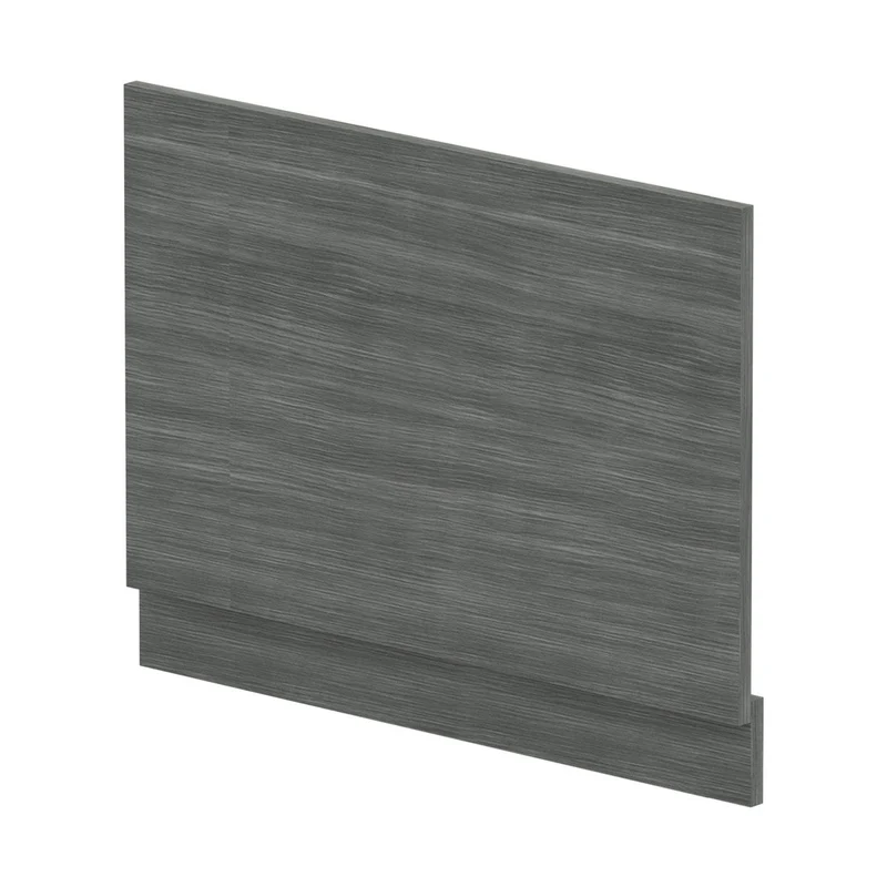 Nuie Bath Panels Straight End Panel & Plinth (750mm) Contemporary Anthracite Woodgrain MFC Textured Woodgrain 560x730x36mm