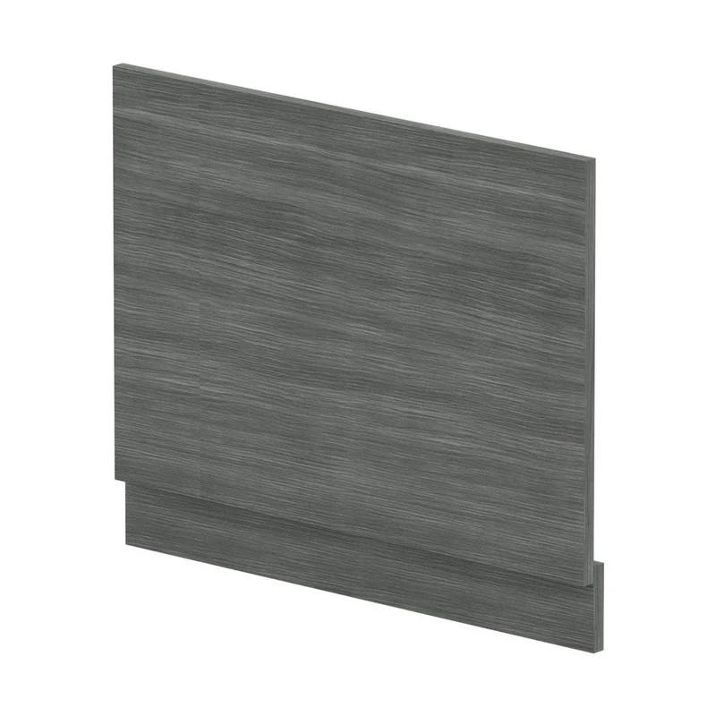 Nuie Straight End Panel & Plinth (700mm) Contemporary Anthracite Woodgrain MFC Textured Woodgrain 560x680x36mm