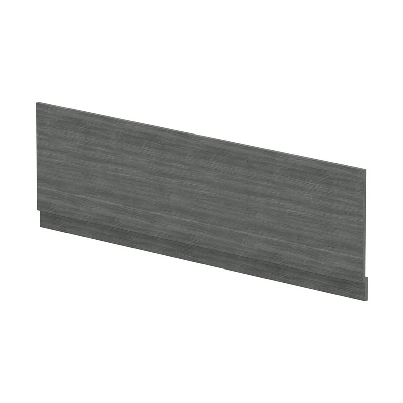 Nuie Bath Panels Straight Front Panel & Plinth (1800mm) Contemporary Anthracite Woodgrain MFC Textured Woodgrain 560x1795x36mm