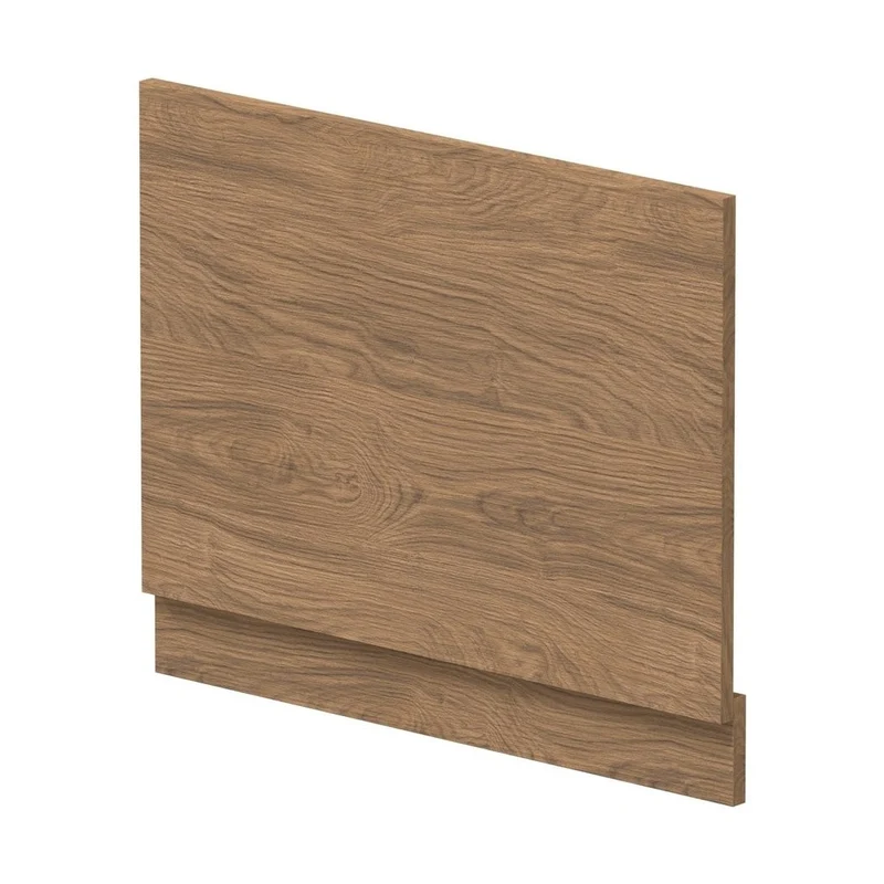 Nuie Bath Panels 700mm Bath End Panel Contemporary Antique Oak MFC Textured Woodgrain 560x680x36mm