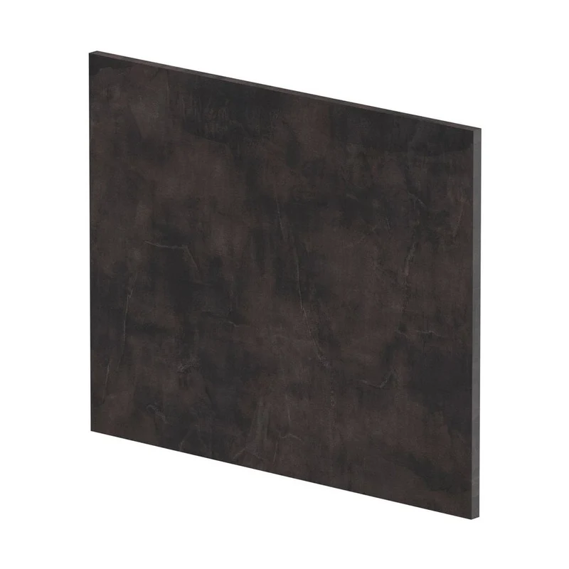 Nuie Havana Shower Bath End Panel (700mm) Contemporary Metallic Slate MFC Textured Matt 520x680x18mm