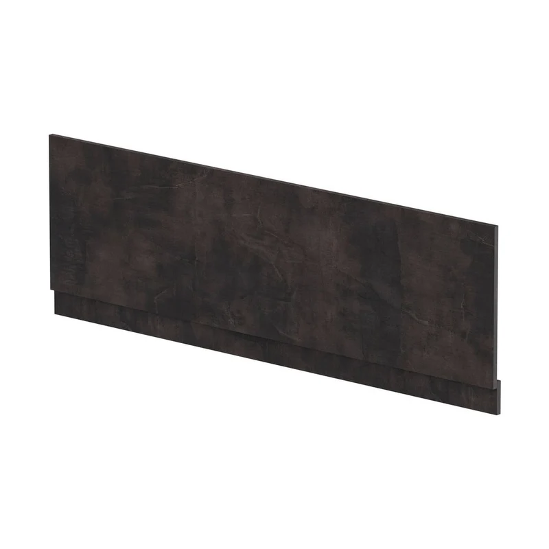 Nuie Havana Straight Front Panel & Plinth (1700mm) Contemporary Metallic Slate MFC Textured Matt 560x1695x36mm