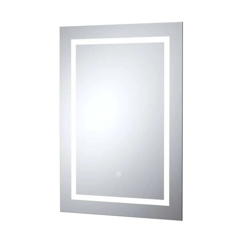 Nuie Led Touch Sensor 700 X 500 Touch Sensor Mirror Contemporary Silver Aluminium 700x500x33mm