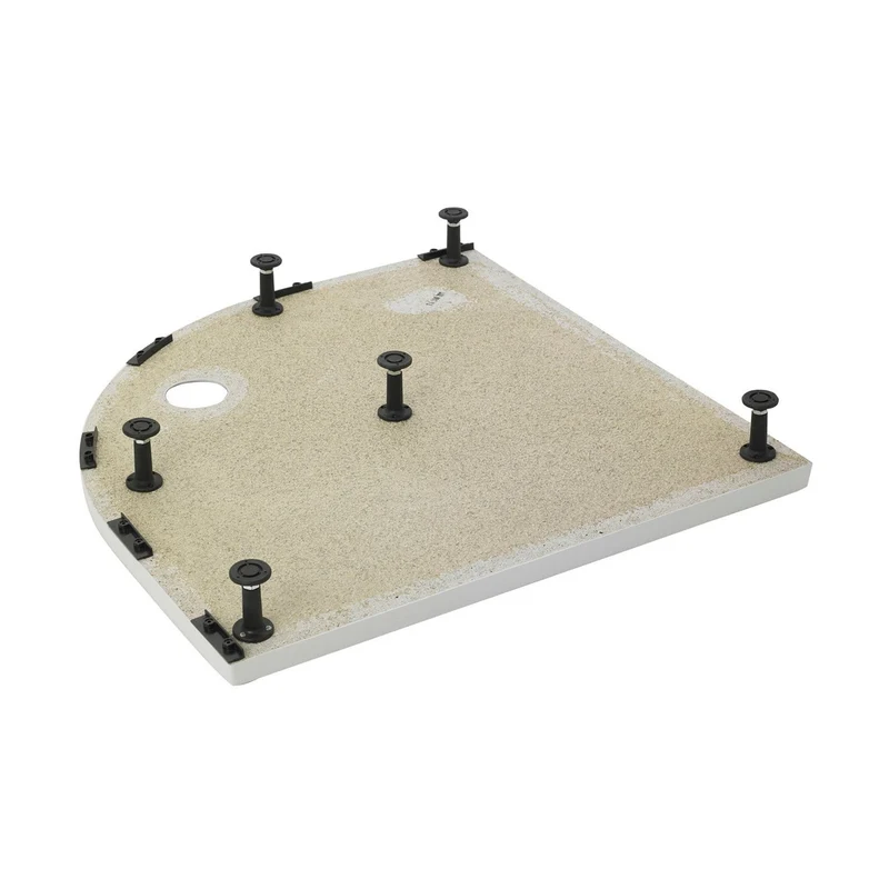 Nuie Leg Sets And Plinths Leg Set & Plinth Kit (1200x900 Curved Plinth) Contemporary White ABS 12x1000x12mm