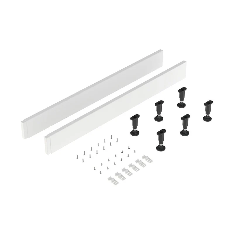 Nuie Leg Sets And Plinths Leg Set & Plinth Kit (1000 Plinth X 2) Contemporary European White ABS 12x105x12mm