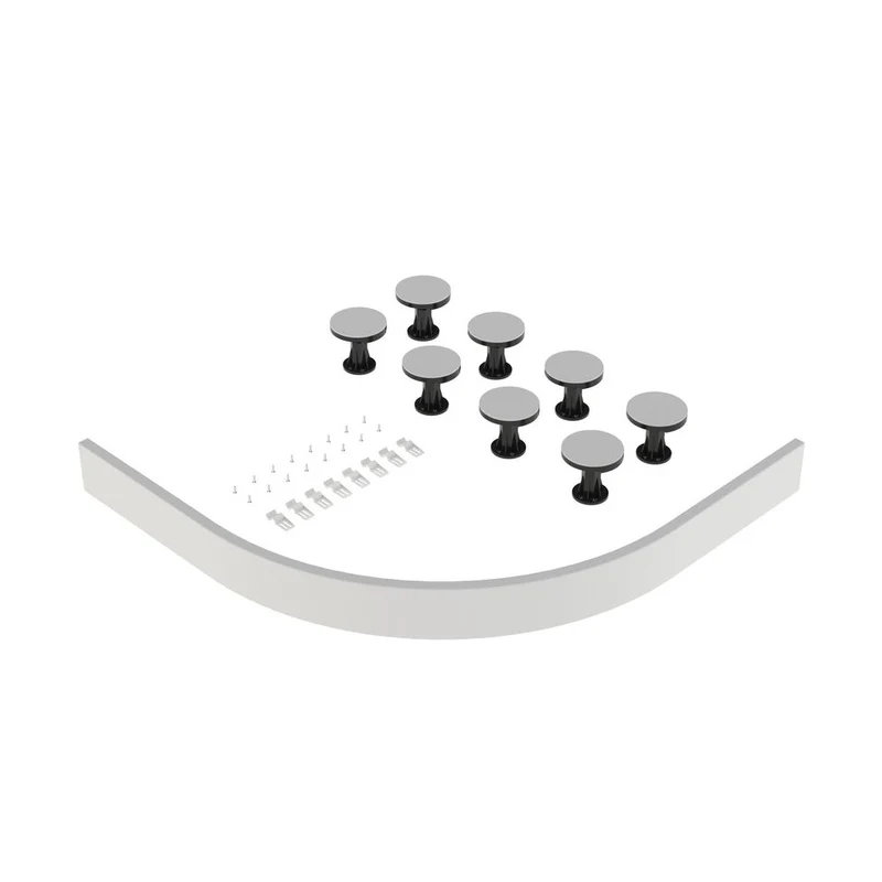 Nuie Leg Sets And Plinths Leg Set Suitable For 1000-1200 Quad & Offset Trays Contemporary White ABS