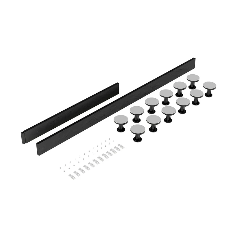 Nuie Leg Sets And Plinths Leg Set Suitable For 1300-1800 Rectangular & Walk In Trays Contemporary Grey Slate ABS