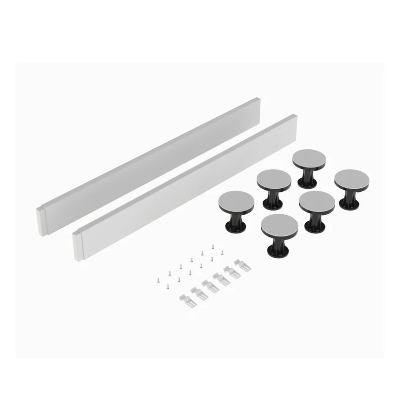 Nuie Leg Sets And Plinths Leg Set Suitable For 700-900 Square & Rectangular Trays Contemporary White ABS 1000x105x12mm