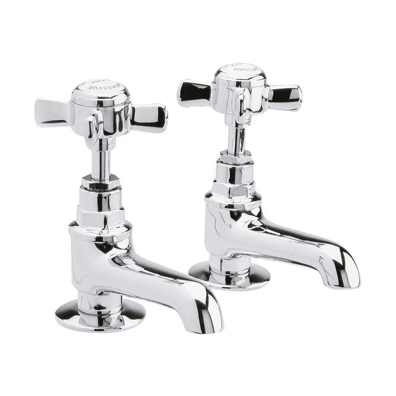 Nuie Beaumont Basin Taps Traditional Chrome Brass 115x40x115mm