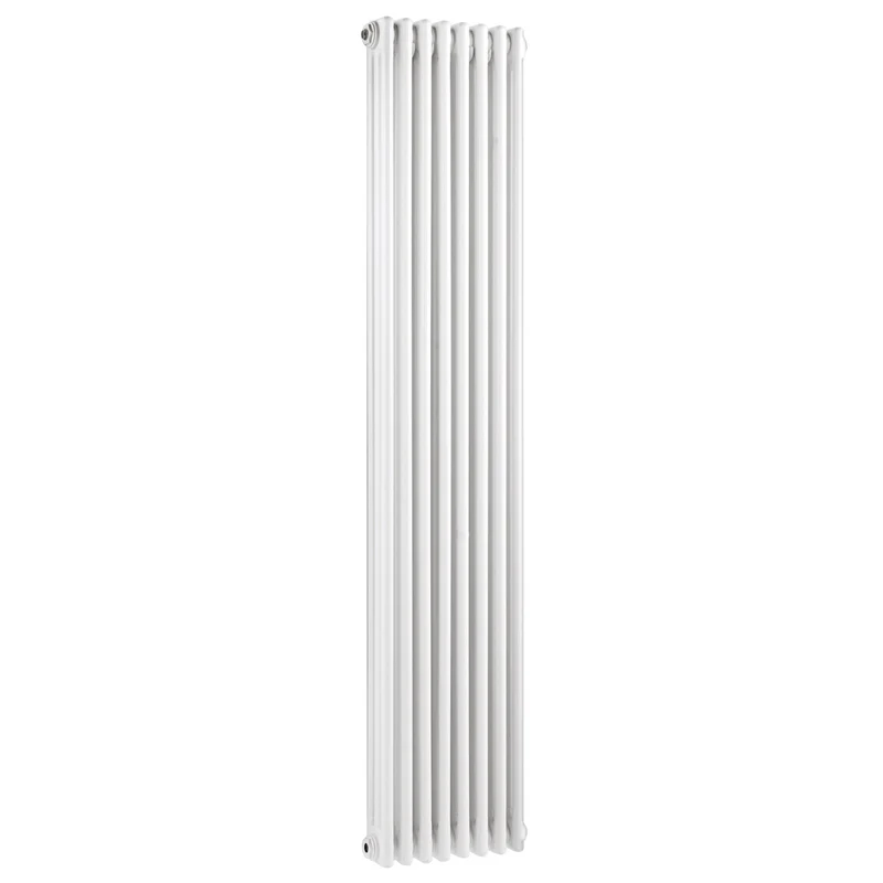 Nuie Colosseum Triple Column Traditional Radiator Contemporary White Steel 1800x376x100mm