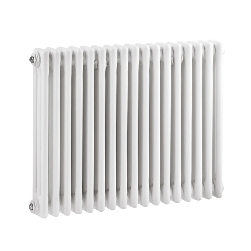 Nuie Colosseum Triple Column Traditional Radiator Contemporary White Steel 600x777x100mm
