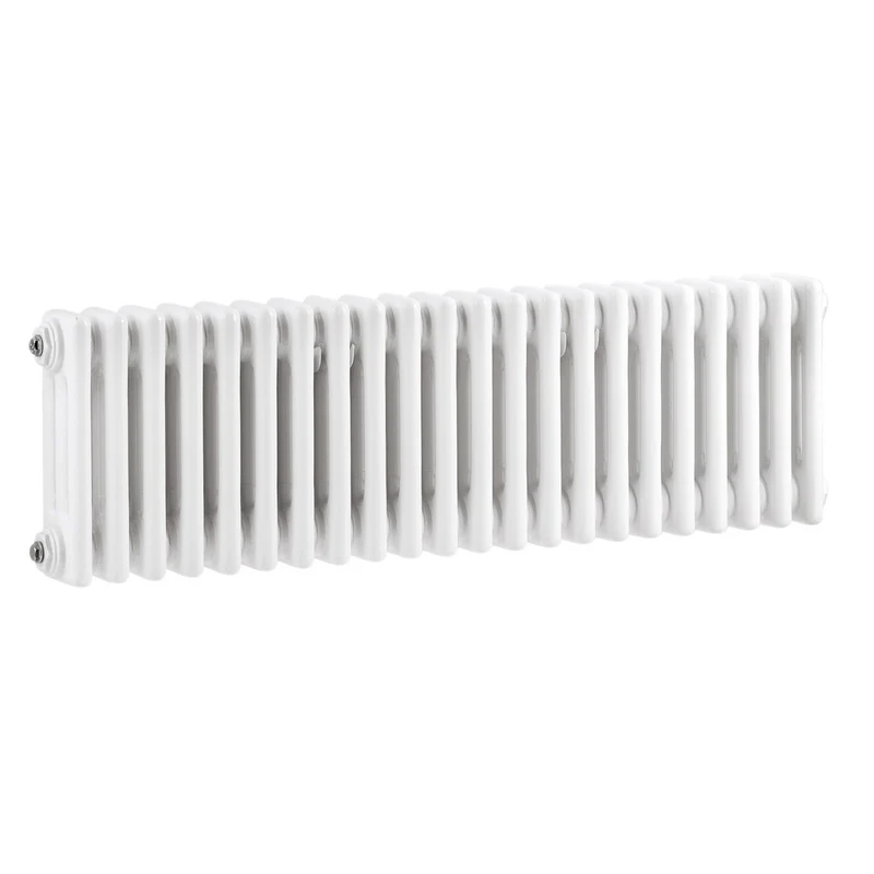 Nuie Colosseum Triple Column Traditional Radiator Contemporary White Steel 300x999x100mm