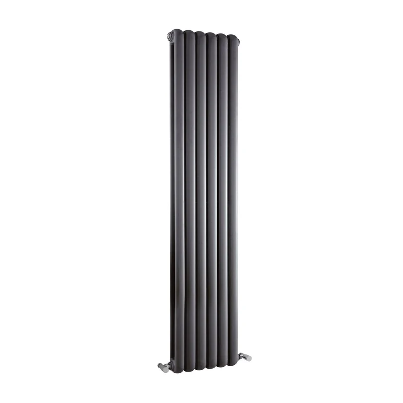 Nuie Salvia Designer Radiator Contemporary Anthracite Steel 1500x383x80mm