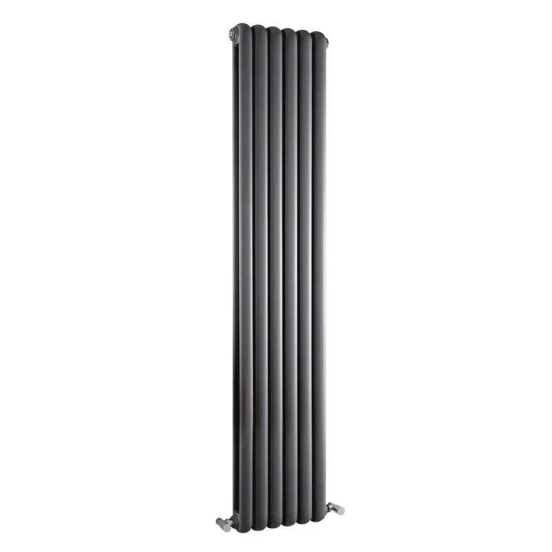 Nuie Salvia Designer Radiator Contemporary Anthracite Steel 1800x383x80mm