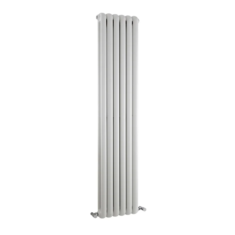 Nuie Salvia Designer Radiator Contemporary White Steel 1500x383x80mm