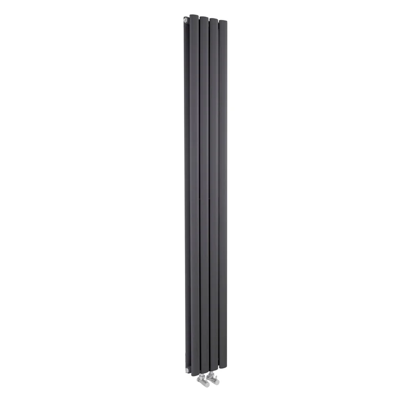 Nuie Revive Compact Designer Radiator Contemporary Anthracite Steel 1800x236x78mm