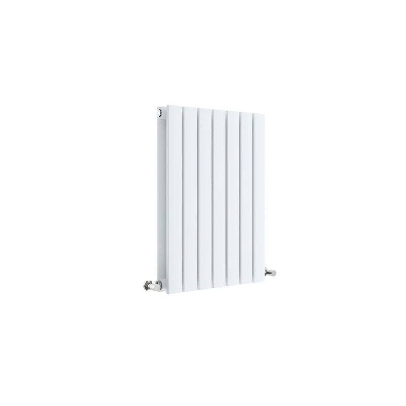 Nuie Sloane Horizontal Double Panel Radiator 600 X 412 Contemporary Satin White Steel 600x412x72mm